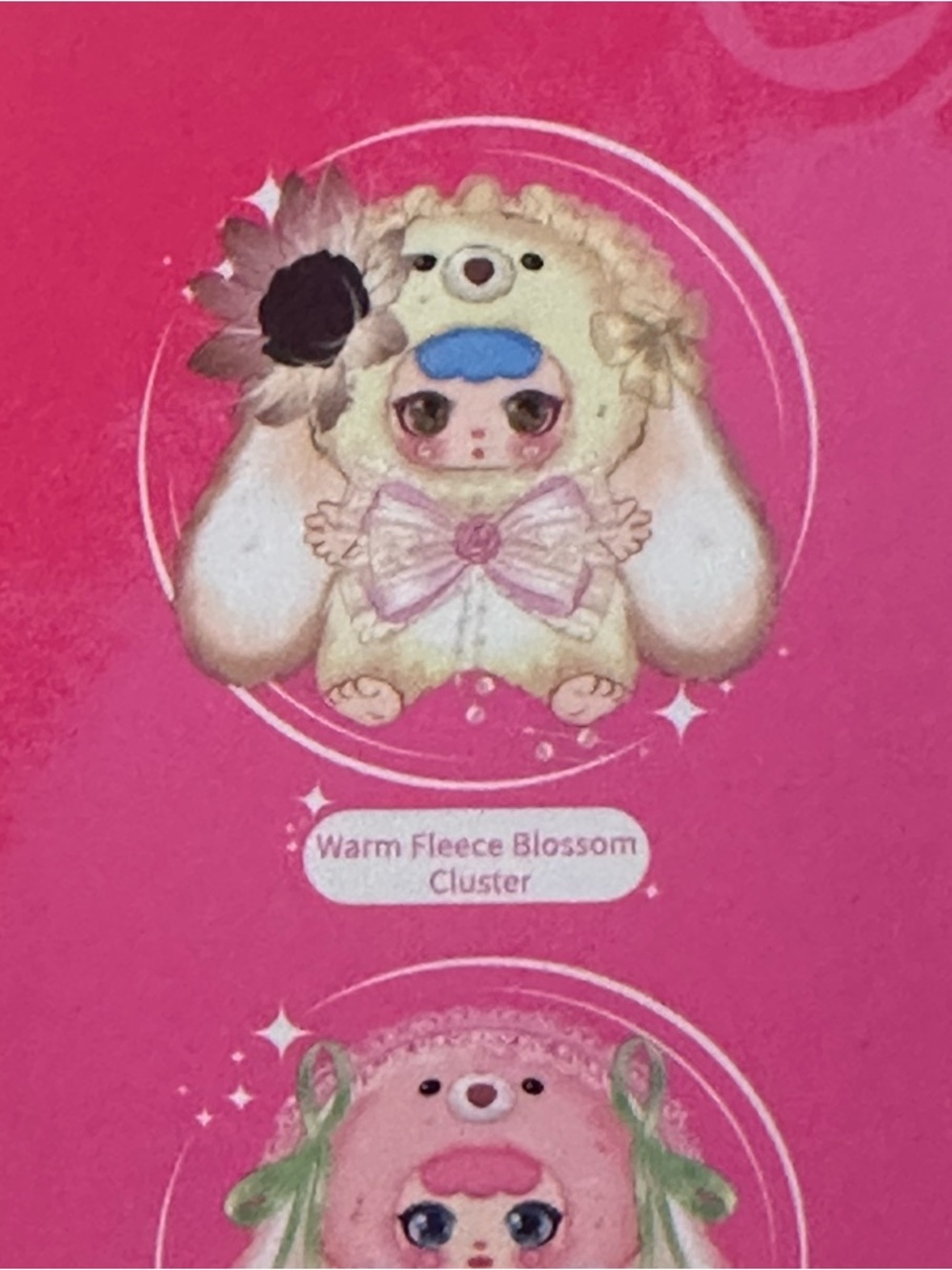 Kebidou Little Creamy Bunny Confirmed Warm Fleece Blossom Cluster - Picture 9 of 12